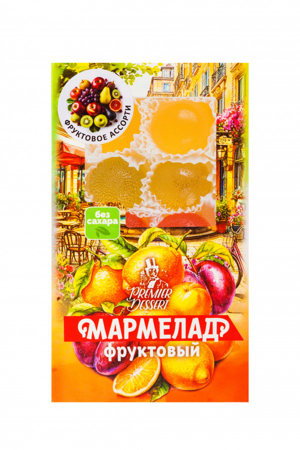 №2 Мармелад Премиум Десерт ФРУКТОВЫЙ (ананас, яблоко, гранат) 200г    в Мурманске