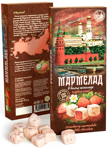  Сладарт Мармелад Клубничный в белом шоколаде, 150г   в Мурманске