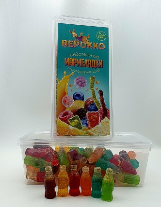  Жевательный мармелад Бутылочки, 250г      в Мурманске